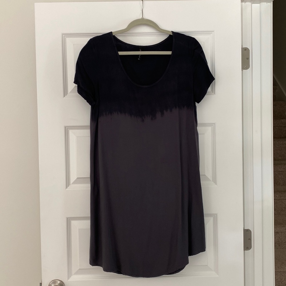 Black Dip-Dye Dress
